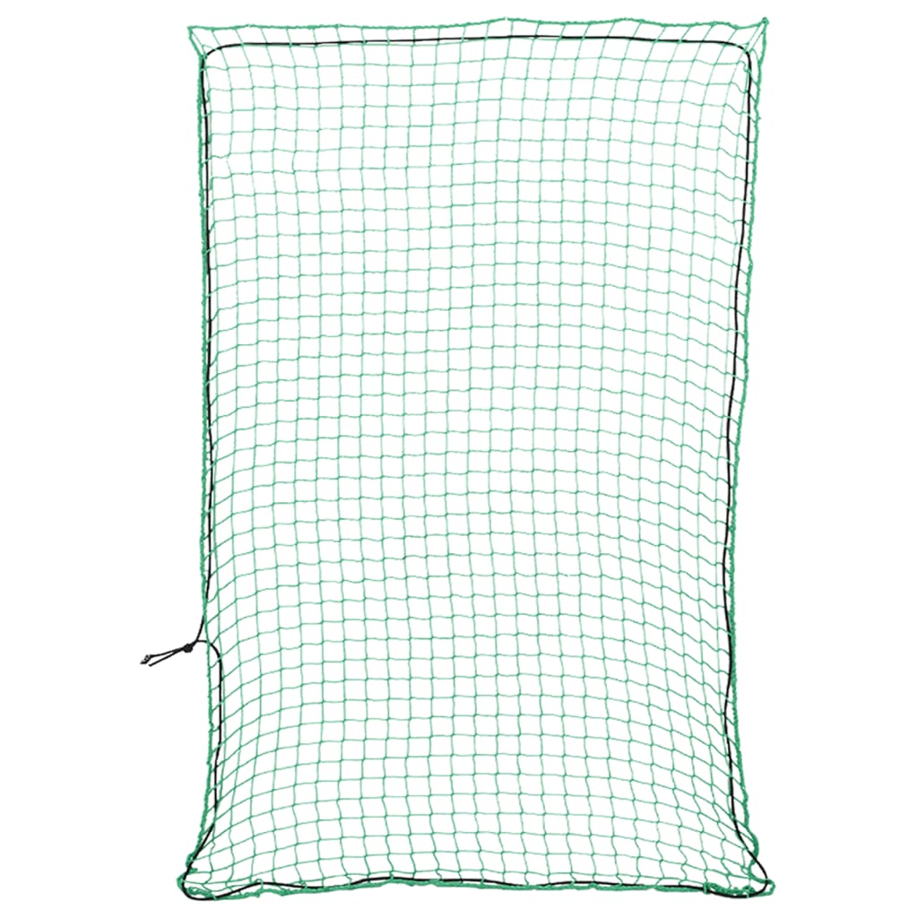 vidaXL Plasă de remorcă cu funie elastică, verde, 3x2 m, PP