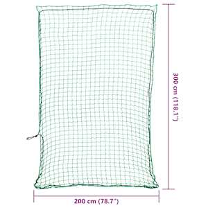 Síť na přívěsný vozík s elastickým lanem zelená 3 x 2 m PP - obrázek 6