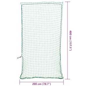 Síť na přívěsný vozík s elastickým lanem zelená 4 x 2 m PP - obrázek 6