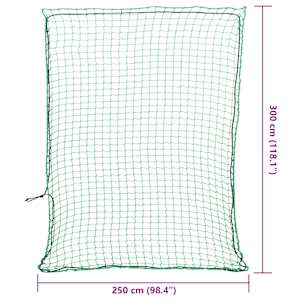 Síť na přívěsný vozík s elastickým lanem zelená 3 x 2,5 m PP - obrázek 6