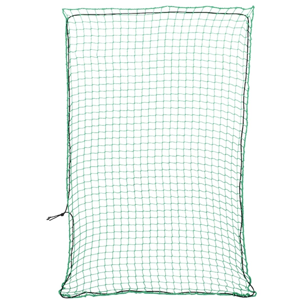 vidaXL Plasă de remorcă cu funie elastică, verde, 3,5x2,5 m, PP