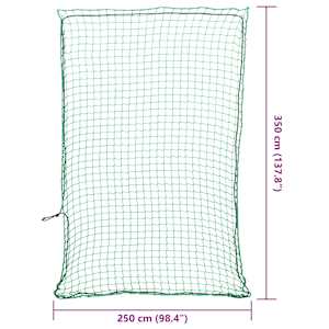 Síť na přívěsný vozík s elastickým lanem zelená 3,5 x 2,5 m PP - obrázek 6