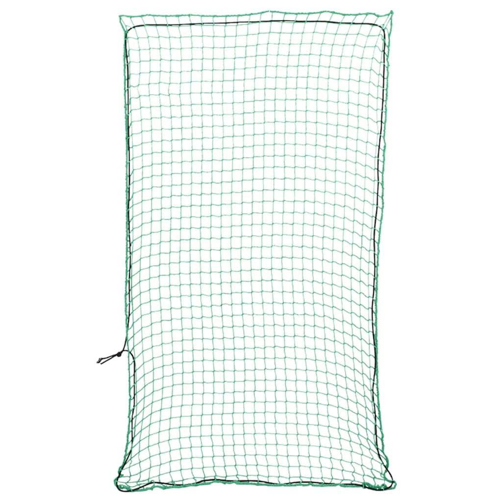 vidaXL Plasă de remorcă cu funie elastică, verde, 4,5x2,5 m, PP