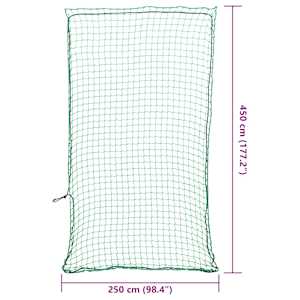 Síť na přívěsný vozík s elastickým lanem zelená 4,5 x 2,5 m PP - obrázek 6