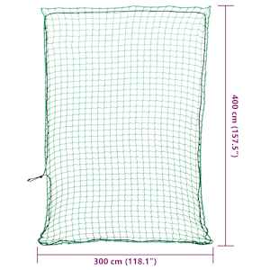 Síť na přívěsný vozík s elastickým lanem zelená 4 x 3 m PP - obrázek 6