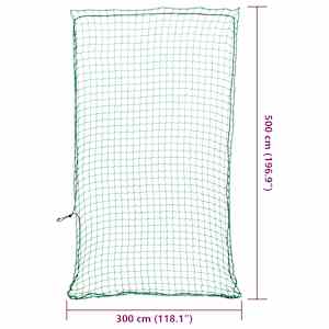 Síť na přívěsný vozík s elastickým lanem zelená 5 x 3 m PP - obrázek 6