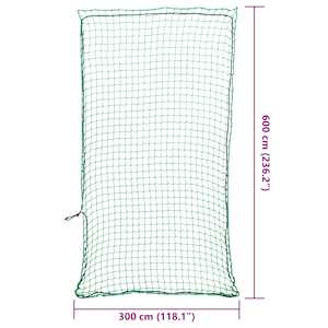 Síť na přívěsný vozík s elastickým lanem zelená 6 x 3 m PP - obrázek 6