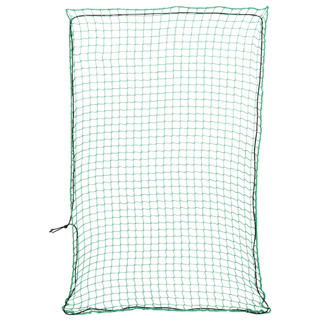 vidaXL Plasă de remorcă cu funie elastică, verde, 5x3,5 m, PP