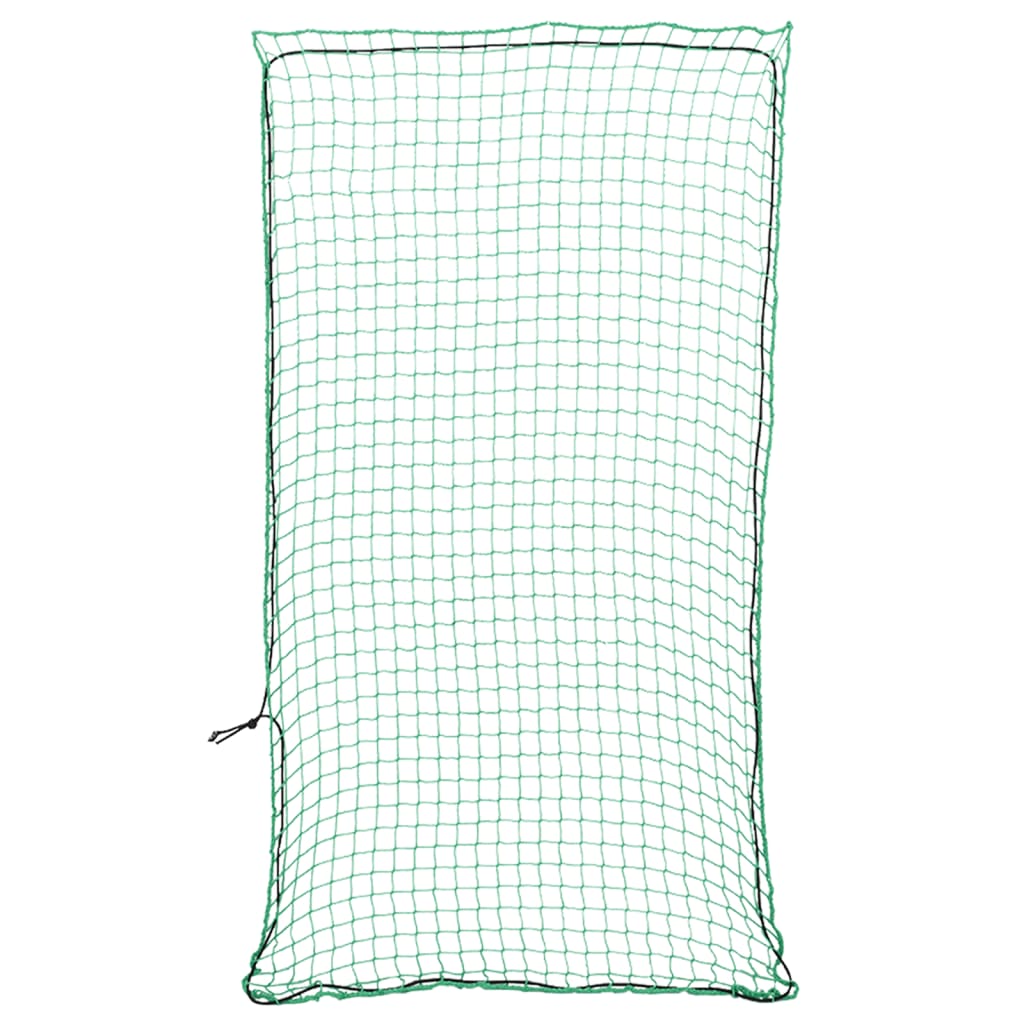 vidaXL Plasă de remorcă cu funie elastică, verde, 7x3,5 m, PP