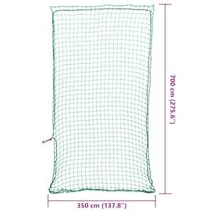 Síť na přívěsný vozík s elastickým lanem zelená 7 x 3,5 m PP - obrázek 6