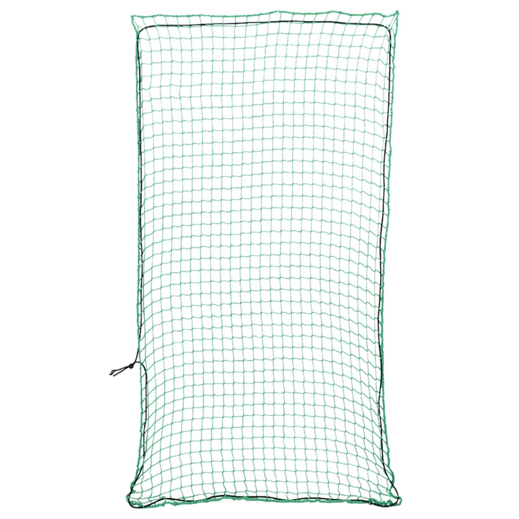 vidaXL Plasă de remorcă cu funie elastică, verde, 8x3,5 m, PP