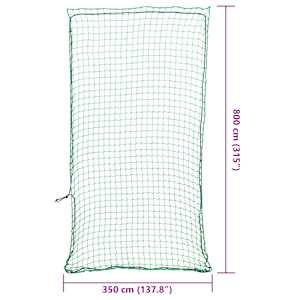 Síť na přívěsný vozík s elastickým lanem zelená 8 x 3,5 m PP - obrázek 6
