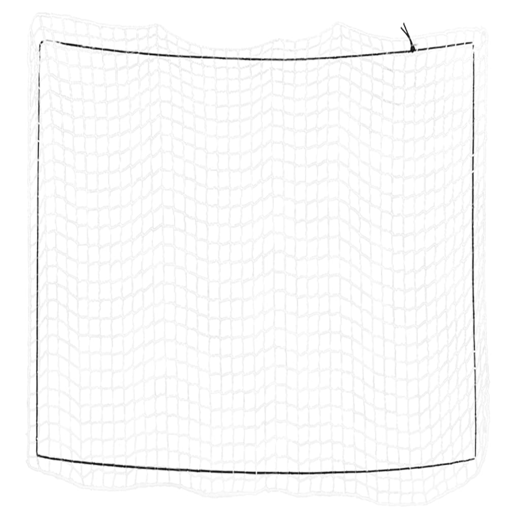 vidaXL Plasă de remorcă cu funie elastică, alb, 4x4 m, PP