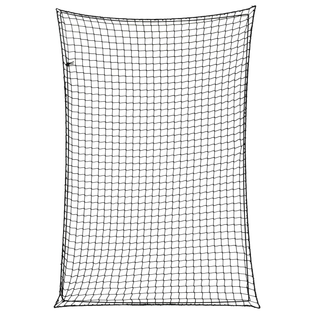 vidaXL Plasă de remorcă cu funie elastică, negru, 2,2x1,5 m, PP