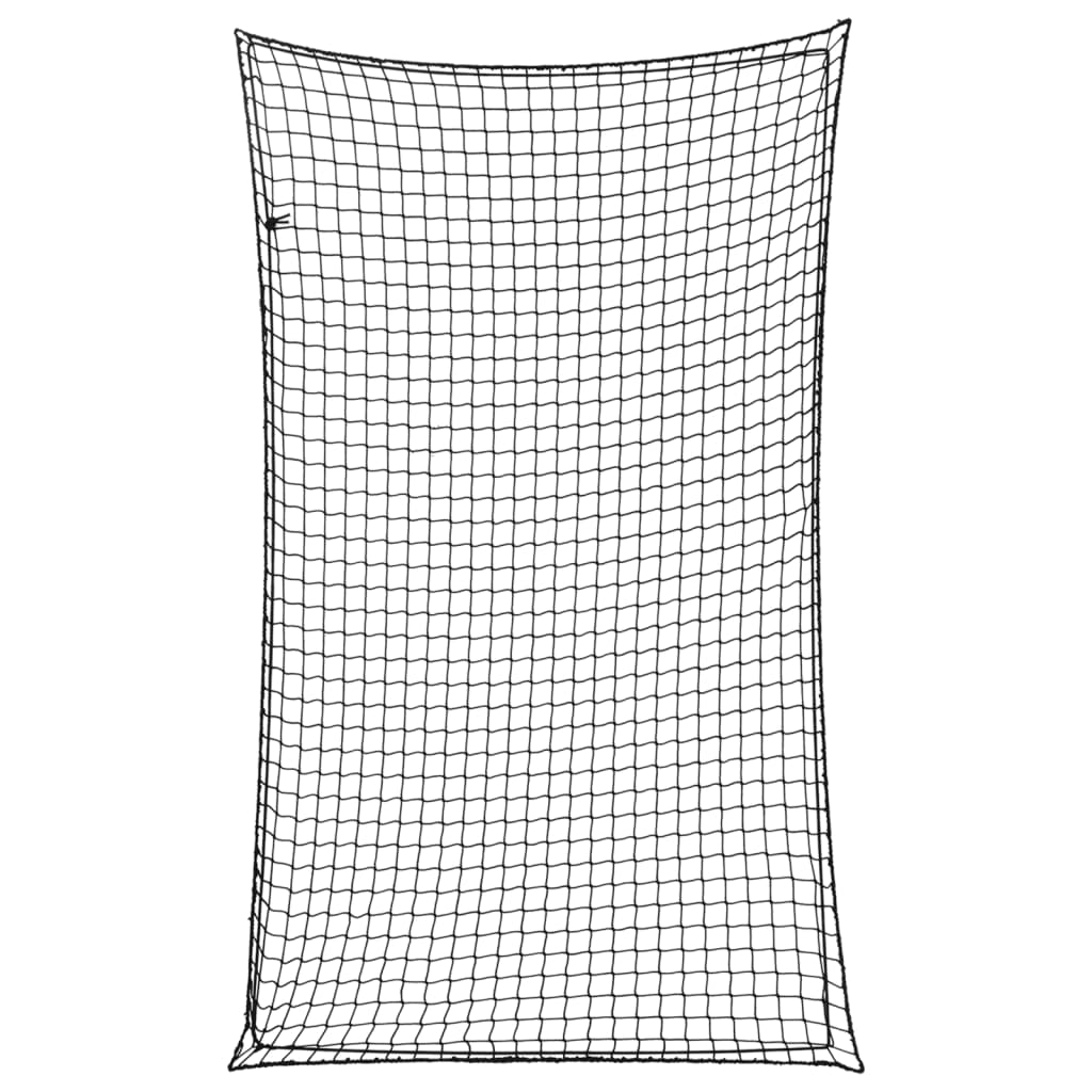 vidaXL Tilhengernett med elastisk tau svart 2,5x1,5 m PP