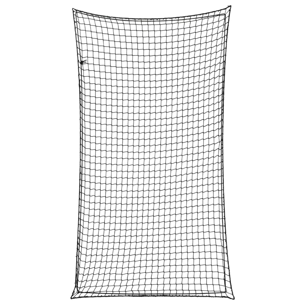 Anhängernetz mit Gummiseil Schwarz 2,7×1,5 m PP