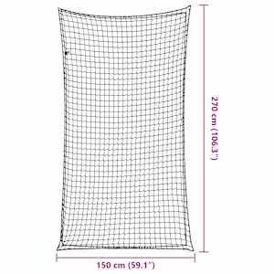 Síť na přívěsný vozík s elastickým lanem černá 2,7 x 1,5 m PP - obrázek 6
