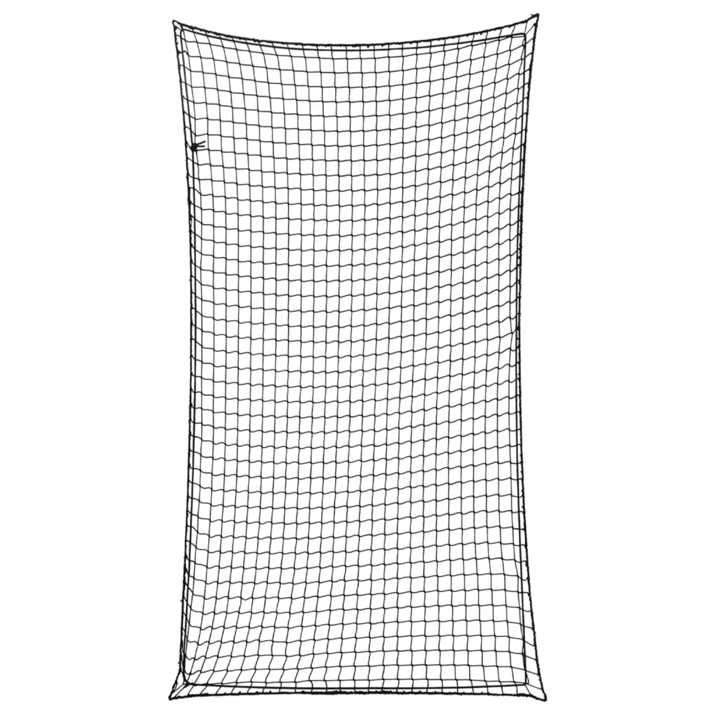 vidaXL Plasă de remorcă cu funie elastică, negru, 3x1,65 m, PP