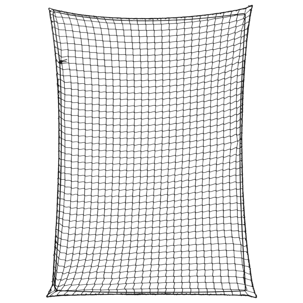 vidaXL Tilhengernett med elastisk tau svart 3,5x2,5 m PP