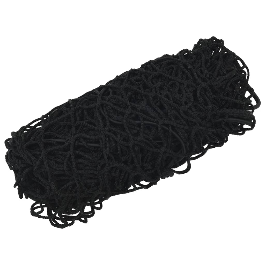 vidaXL Aanhangwagennet elastisch touw 4x2,5 m polypropeen zwart afbeelding
