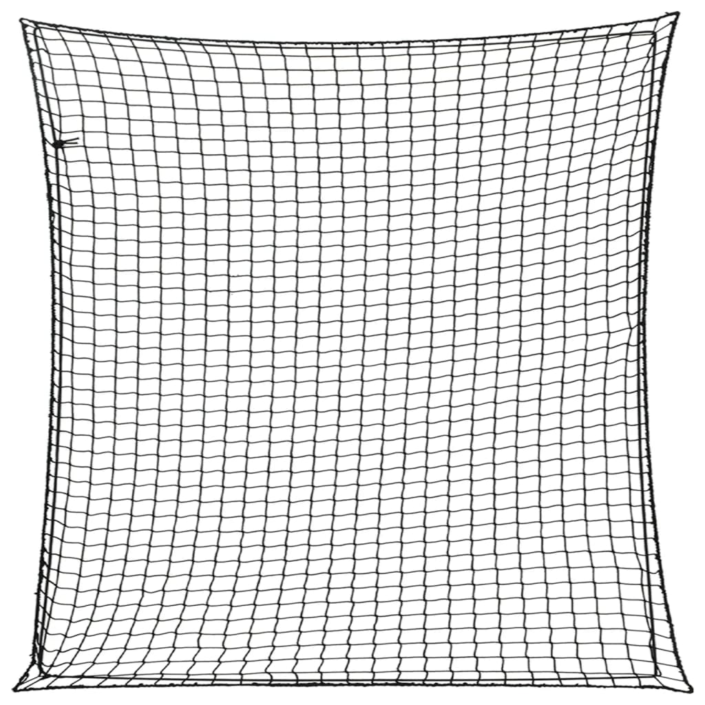 Anhängernetz mit Gummiseil Schwarz 3×3 m PP