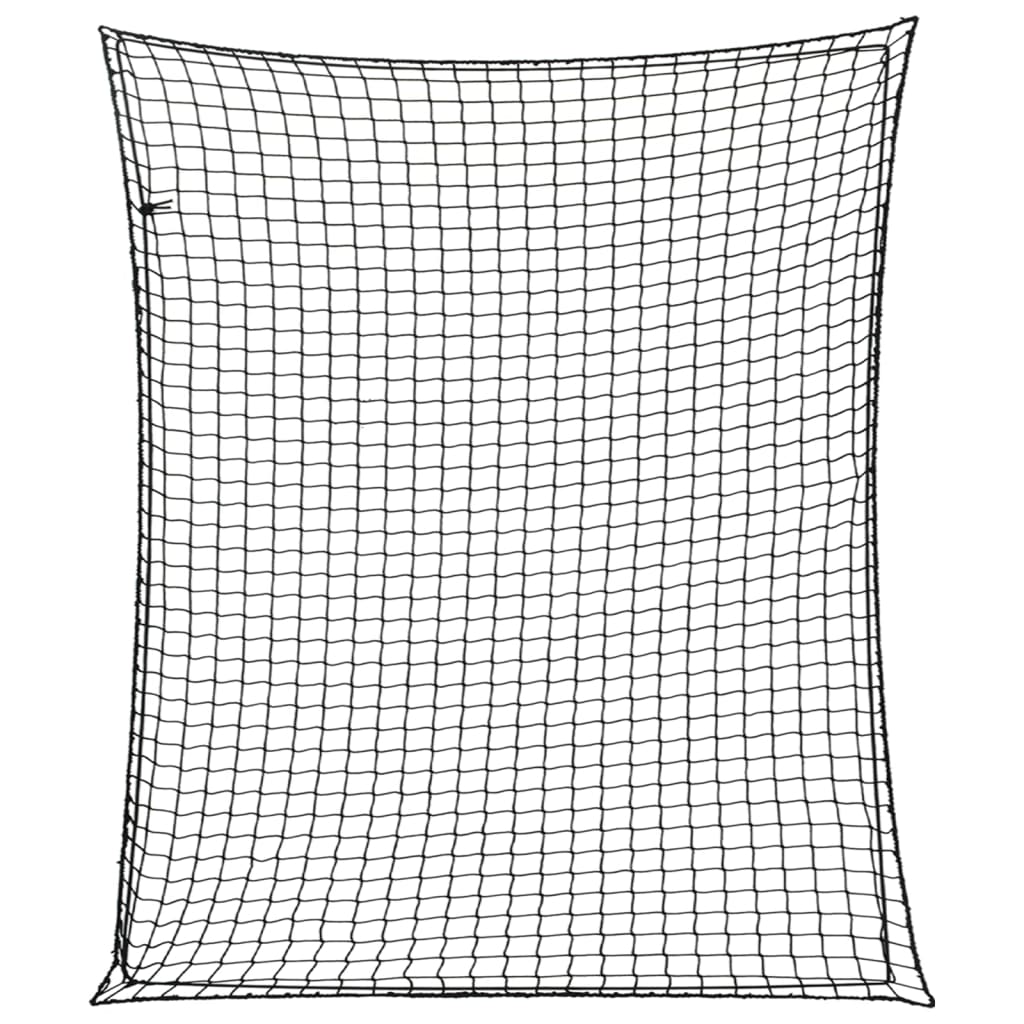 vidaXL Tilhengernett med elastisk tau svart 3,5x3 m PP