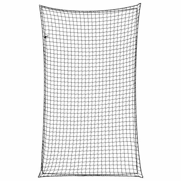vidaXL haagisev&otilde;rk elastse n&ouml;&ouml;riga, must, 5 x 3 m, PP