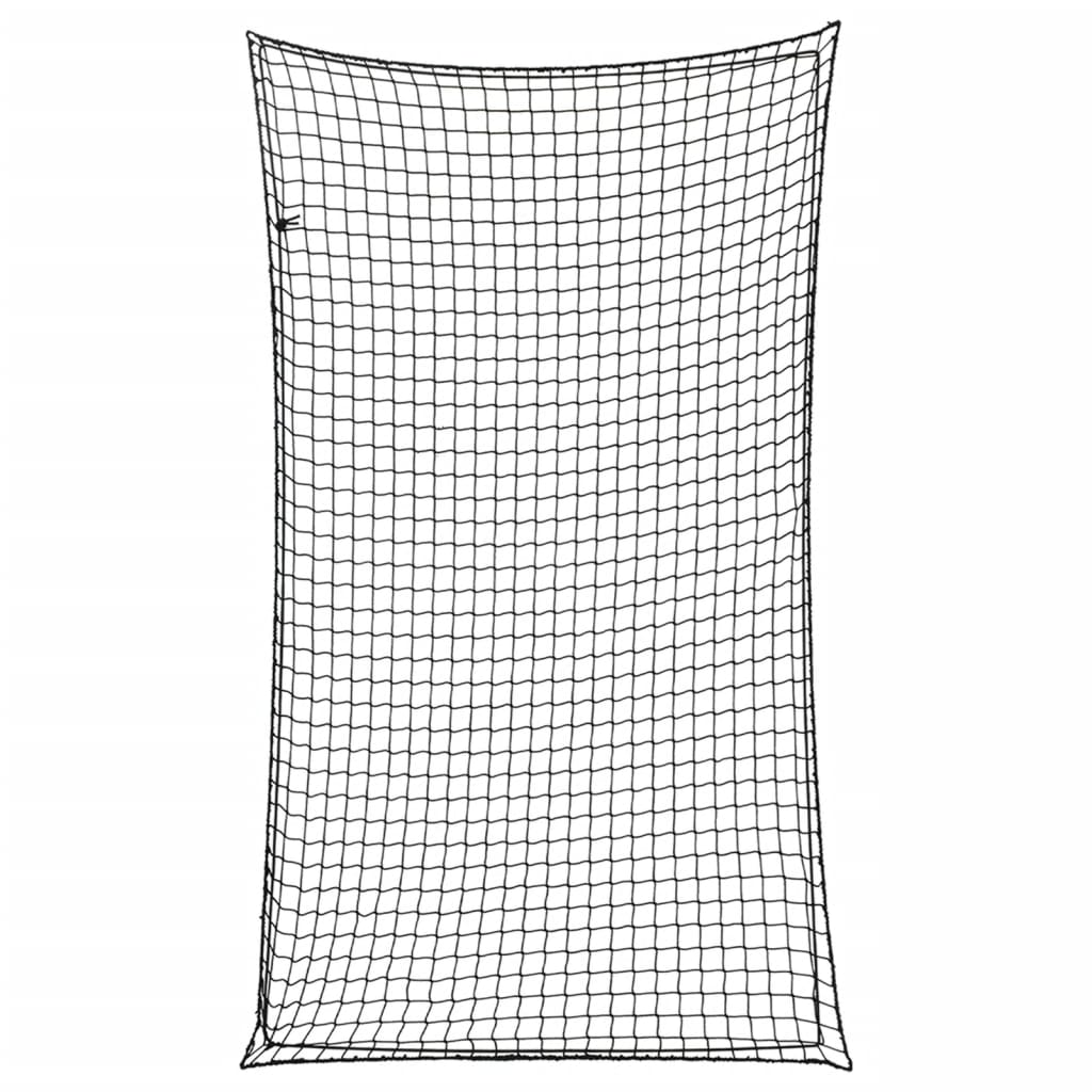 vidaXL Tilhengernett med elastisk tau svart 6x3,5 m PP