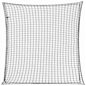 Mreža za prikolico z elastično vrvjo črna 4x4 m PP