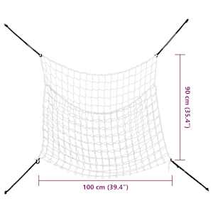 Sítě na seno 2 ks obdélníkové bílé 100 x 90 cm PP - obrázek 8
