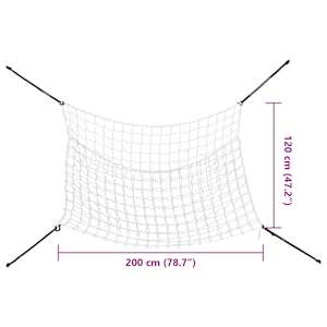 Sítě na seno 2 ks obdélníkové bílé 200 x 120 cm PP - obrázek 8