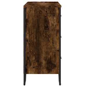 Komoda kouřový dub 91 x 35,5 x 74,5 cm kompozitní dřevo - obrázek 5