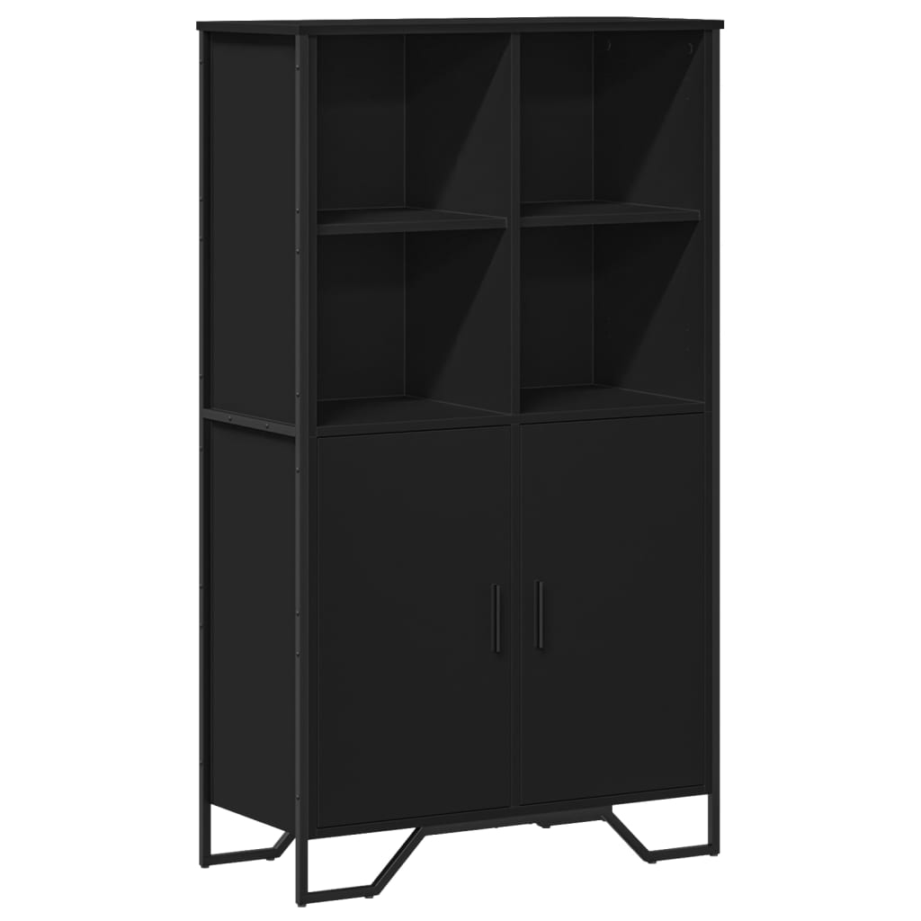 vidaXL Highboard černý 79,5 x 35,5 x 137,5 cm kompozitní dřevo