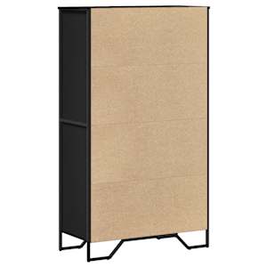 Highboard černý 79,5 x 35,5 x 137,5 cm kompozitní dřevo - obrázek 6