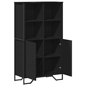 Highboard černý 79,5 x 35,5 x 137,5 cm kompozitní dřevo - obrázek 8