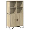 vidaXL k&otilde;rge kapp Sonoma tamm, 79,5x35,5x137,5 cm, tehispuit