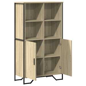 Highboard dub sonoma 79,5 x 35,5 x 137,5 cm kompozitní dřevo - obrázek 8