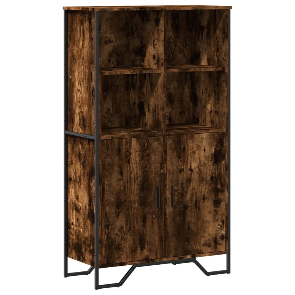 vidaXL Highboard kouřový dub 79,5 x 35,5 x 137,5 cm kompozitní dřevo