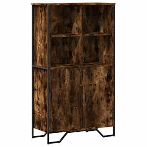 Highboard kouřový dub 79,5 x 35,5 x 137,5 cm kompozitní dřevo - obrázek 2