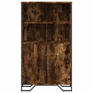 Highboard kouřový dub 79,5 x 35,5 x 137,5 cm kompozitní dřevo - obrázek 4