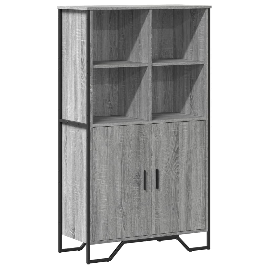 vidaXL Highboard šedý sonoma 79,5 x 35,5 x 137,5 cm kompozitní dřevo