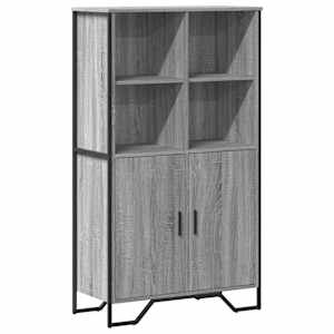 Highboard šedý sonoma 79,5 x 35,5 x 137,5 cm kompozitní dřevo - obrázek 2