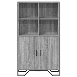 Highboard šedý sonoma 79,5 x 35,5 x 137,5 cm kompozitní dřevo - obrázek 4