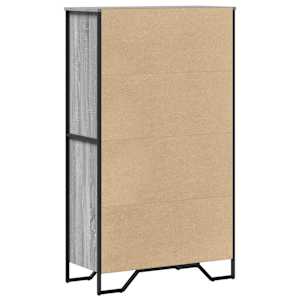 Highboard šedý sonoma 79,5 x 35,5 x 137,5 cm kompozitní dřevo - obrázek 6