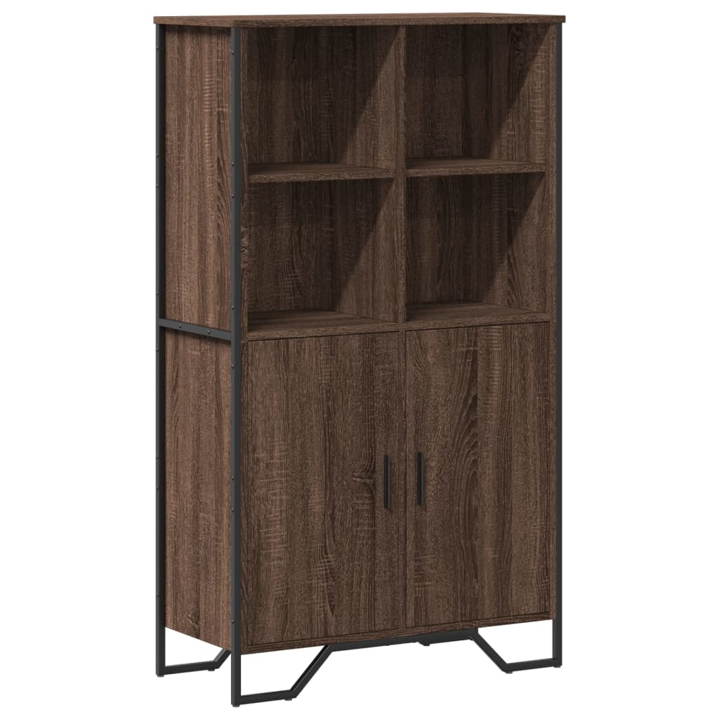 vidaXL Highboard hnědý dub 79,5 x 35,5 x 137,5 cm kompozitní dřevo