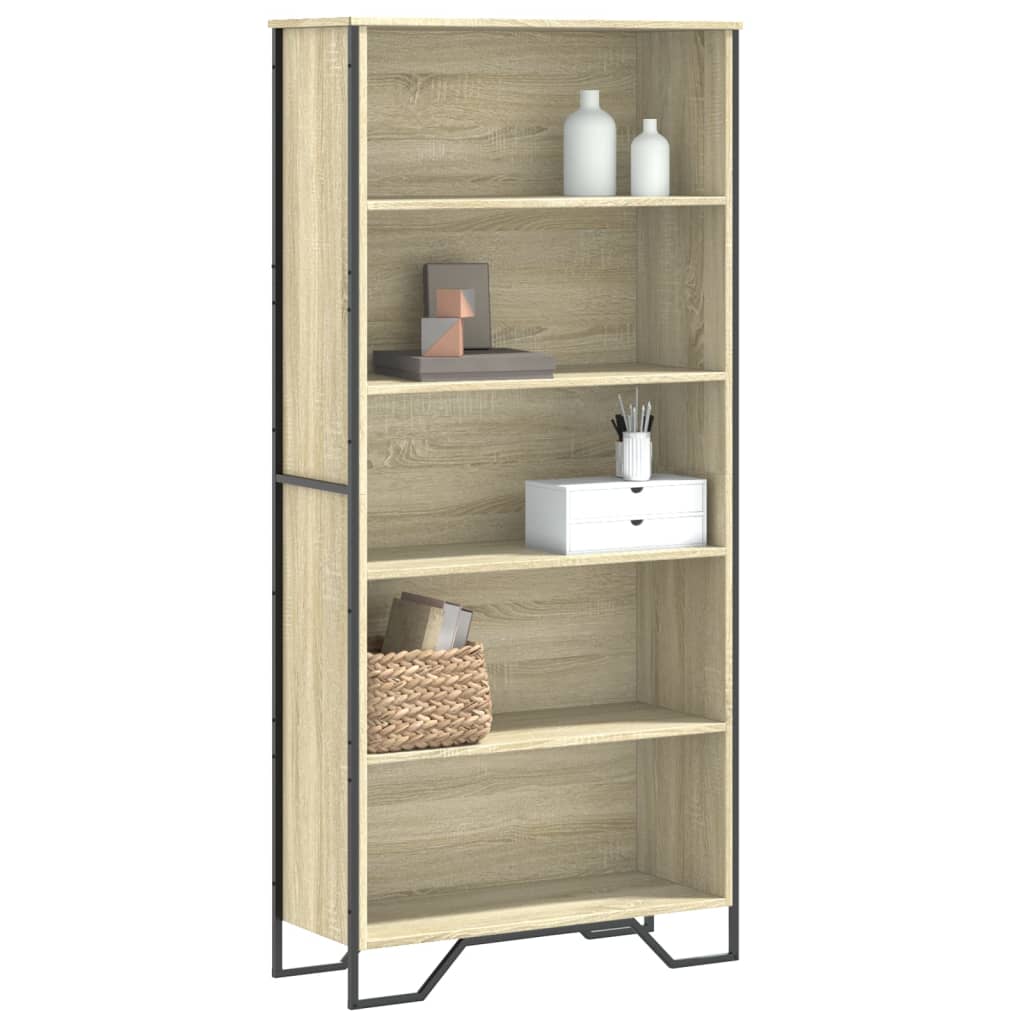 vidaXL Bücherregal Sonoma-Eiche 80x31x169 cm Holzwerkstoff