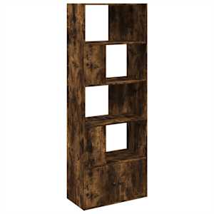 vidaXL raamaturiiul, suitsutatud tamm, 70x36x189 cm, tehispuit
