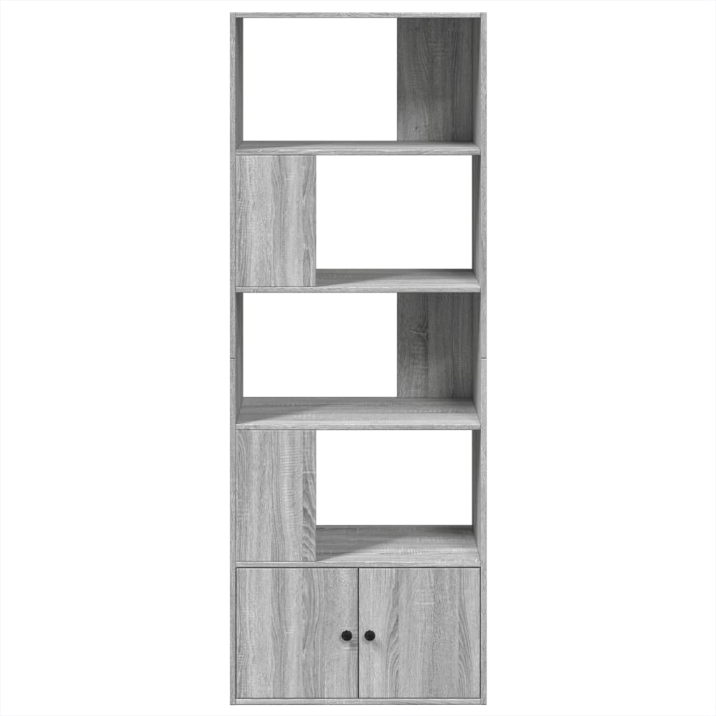 vidaXL Bibliotecă, gri sonoma, 70x36x189 cm, lemn prelucrat