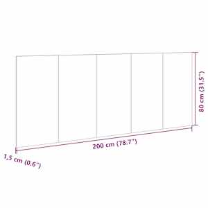 Čelo postele se skříňkami betonově šedé 200 cm kompozitní dřevo - obrázek 11