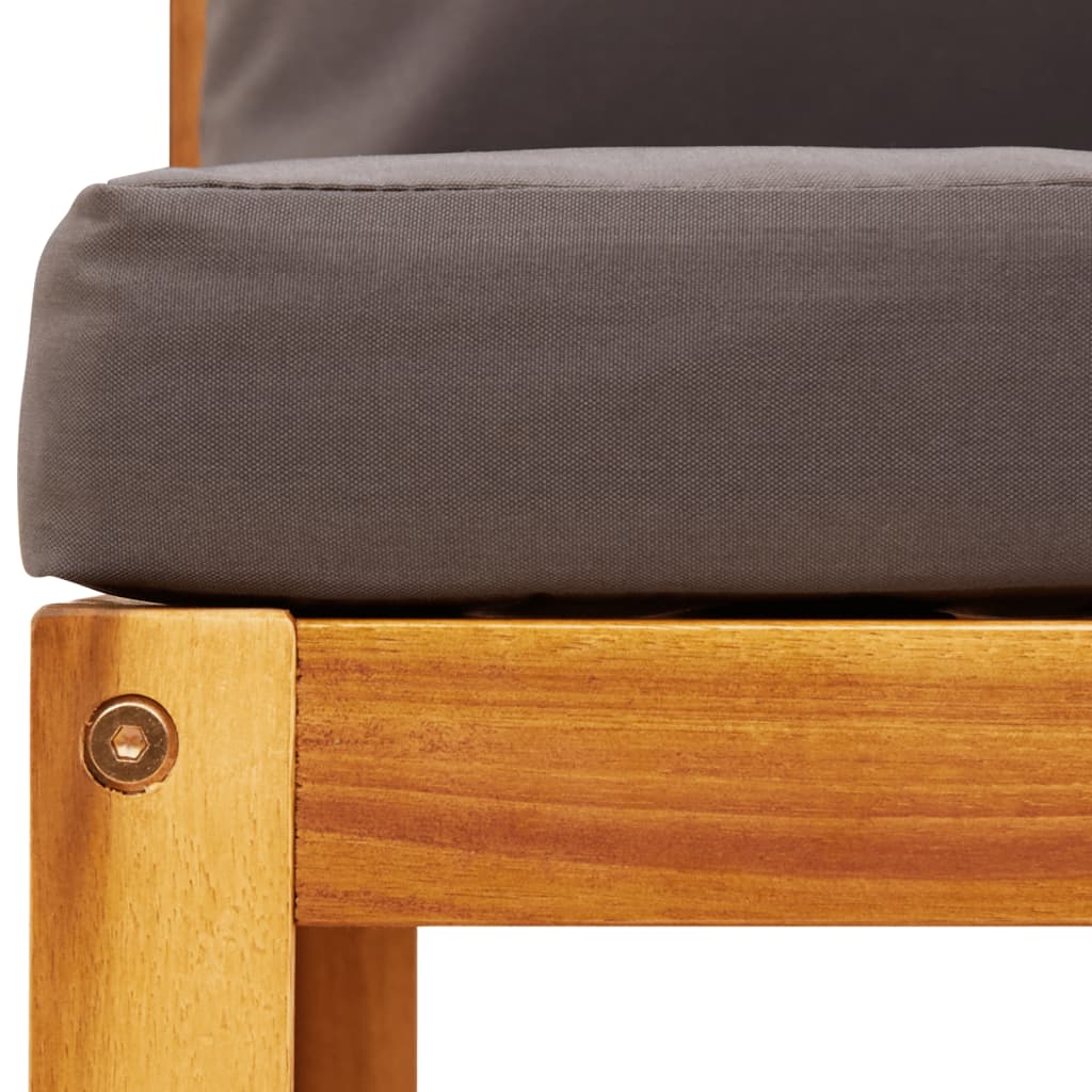 6-delni vrtni komplet sedežnih garnitur z blazinami, akacijev les in vrv - slika 13